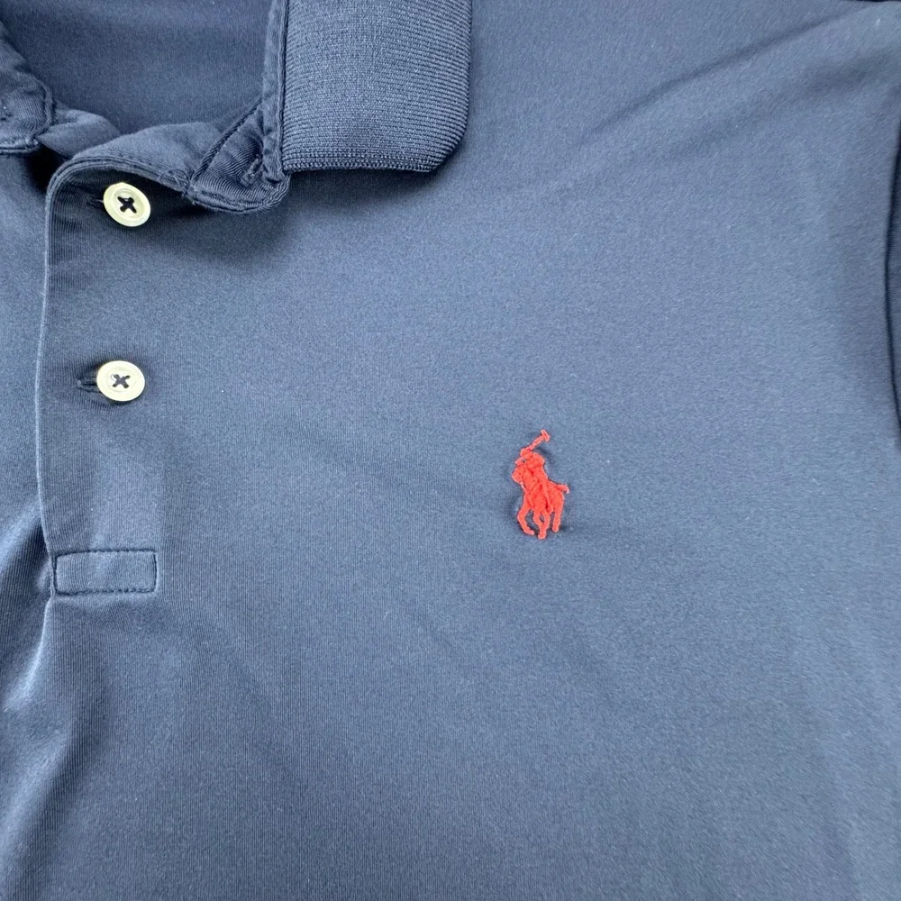Polo Ralph Lauren Polo Mens XL Navy Blue‎ Excellent Performance Classic Fit Pony